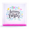Square Glitter Water Picture Frame in Clear color Square