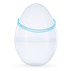 Clear Wonder: Set of 2 Transparent Jumbo Size Plastic Easter Eggs with Handles 10 Inches