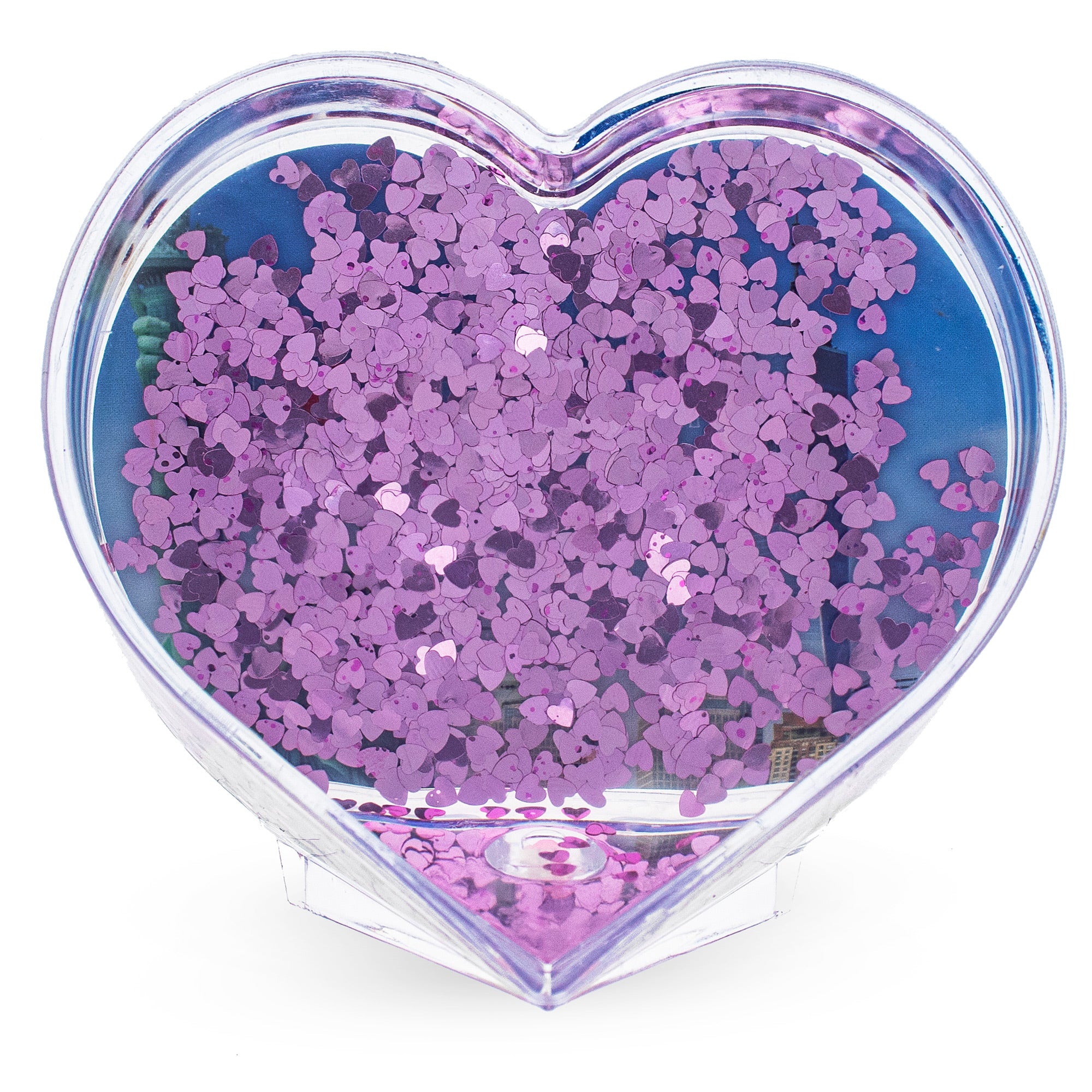 Shop Heart Shape "I Love New York" Clear Plastic Water Globe Picture Frame. Buy Water Globe Picture Frames Travel Clear Heart  for Sale by Online Gift Shop BestPysanky DIY frame photo DIY craft kit Christmas water globe snowglobe music box musical collectible figurine xmas decoration rotating animated spinning animated unique picture personalized cool glitter flakes