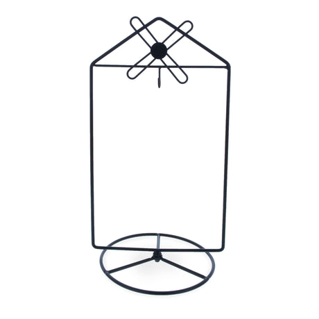 Sleek Windmill Design Black Photo Frame and Ornament Holder 6-Inch in Black color