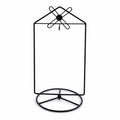 Black Windmill Roof House Hanging Photo Picture Frame and Metal Ornament Stand 10.15 Inches in Black color