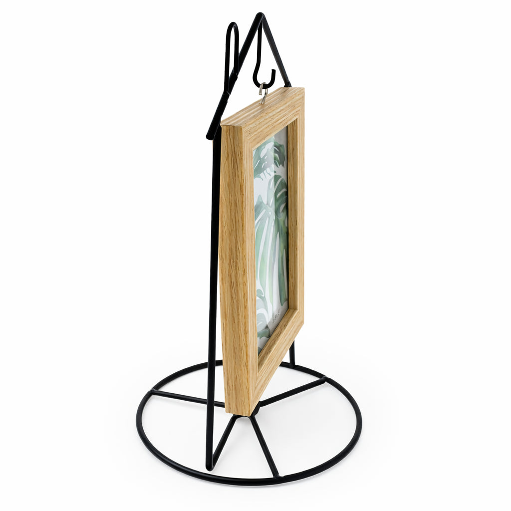 Black House-Shaped Hanging Photo Picture Frame and Metal Ornament Stand 8.7 InchesChina , dimensions in inches: 8.7 x 4.8 x 5.6