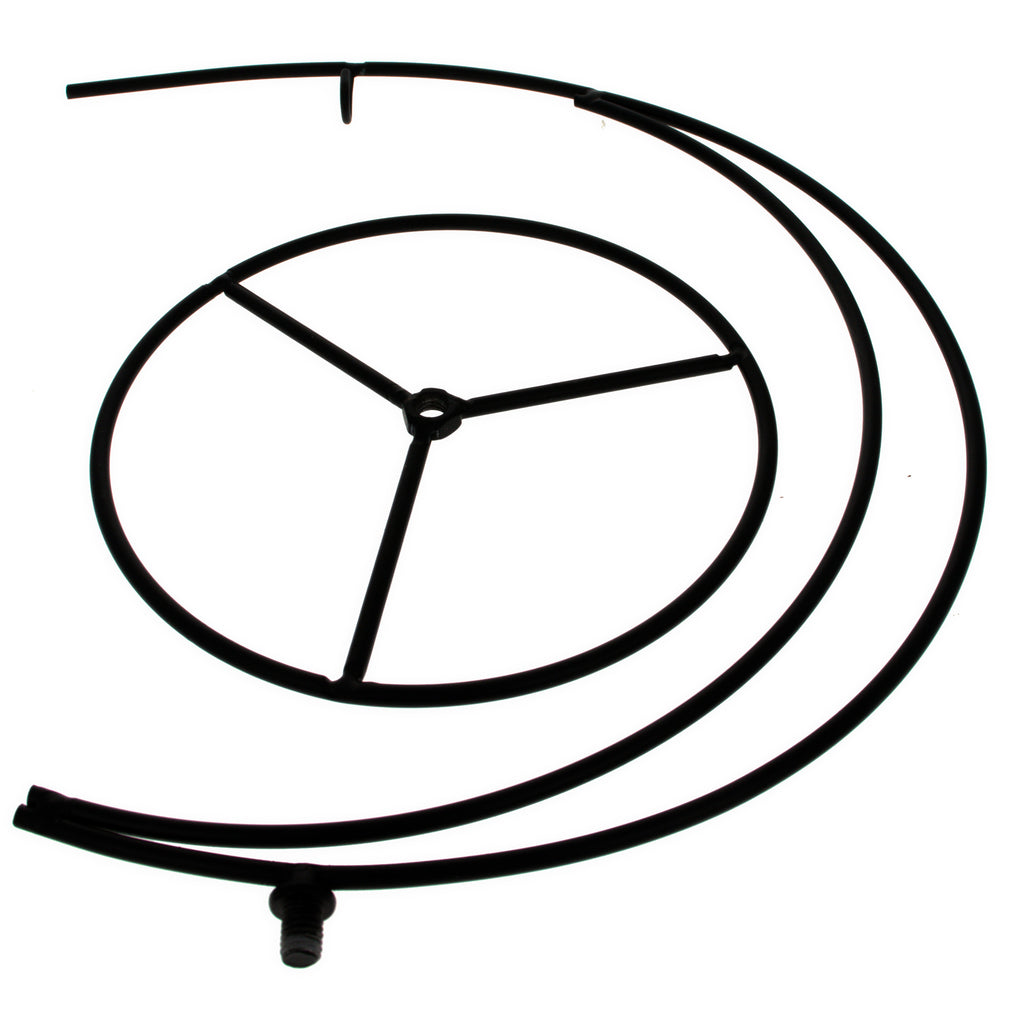 Shop Double Curve Crescent Black Metal Ornament Display Stand 9.25 Inches. Buy Ornament Stands Black