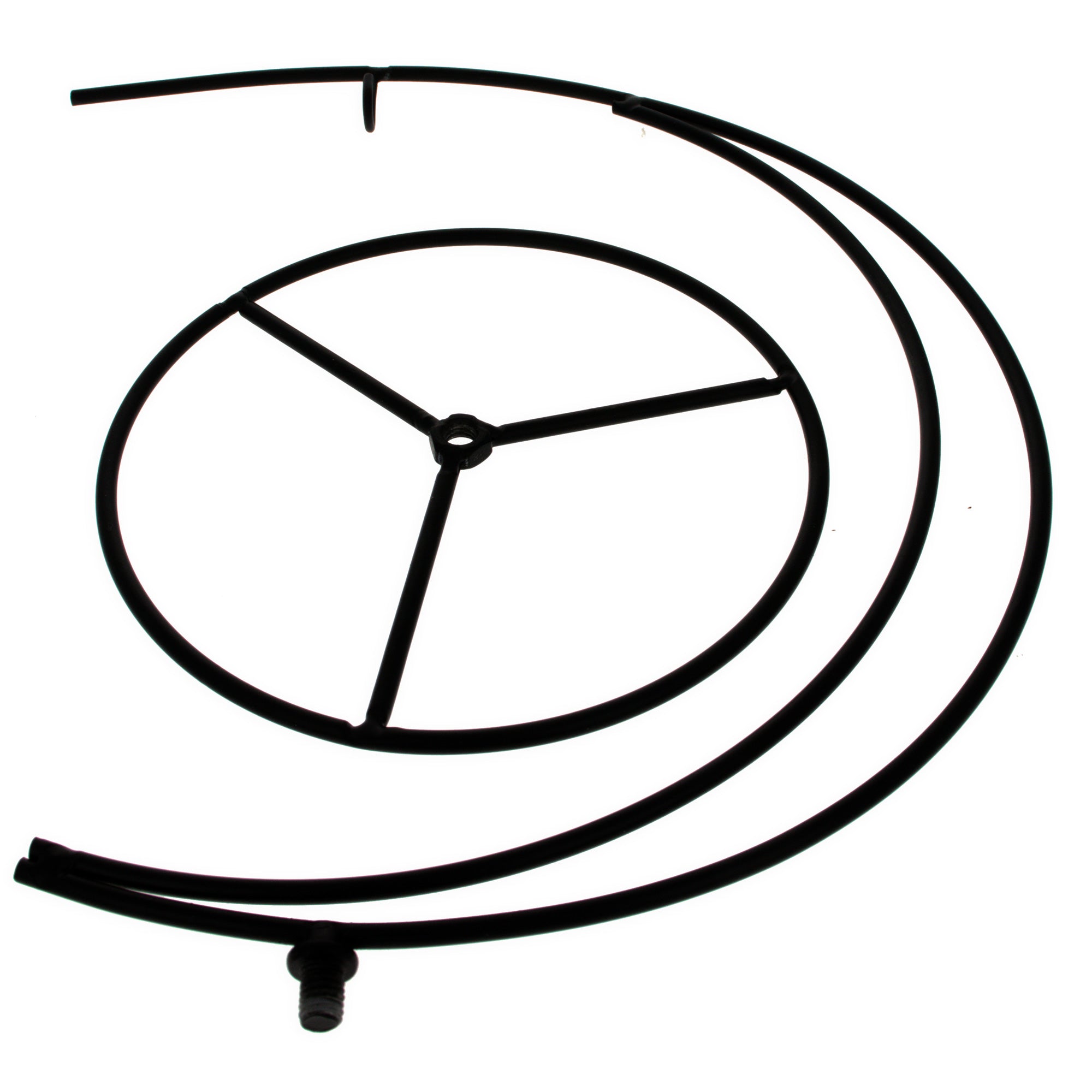Shop Double Curve Crescent Black Metal Ornament Display Stand 9.25 Inches. Buy Ornament Stands Black