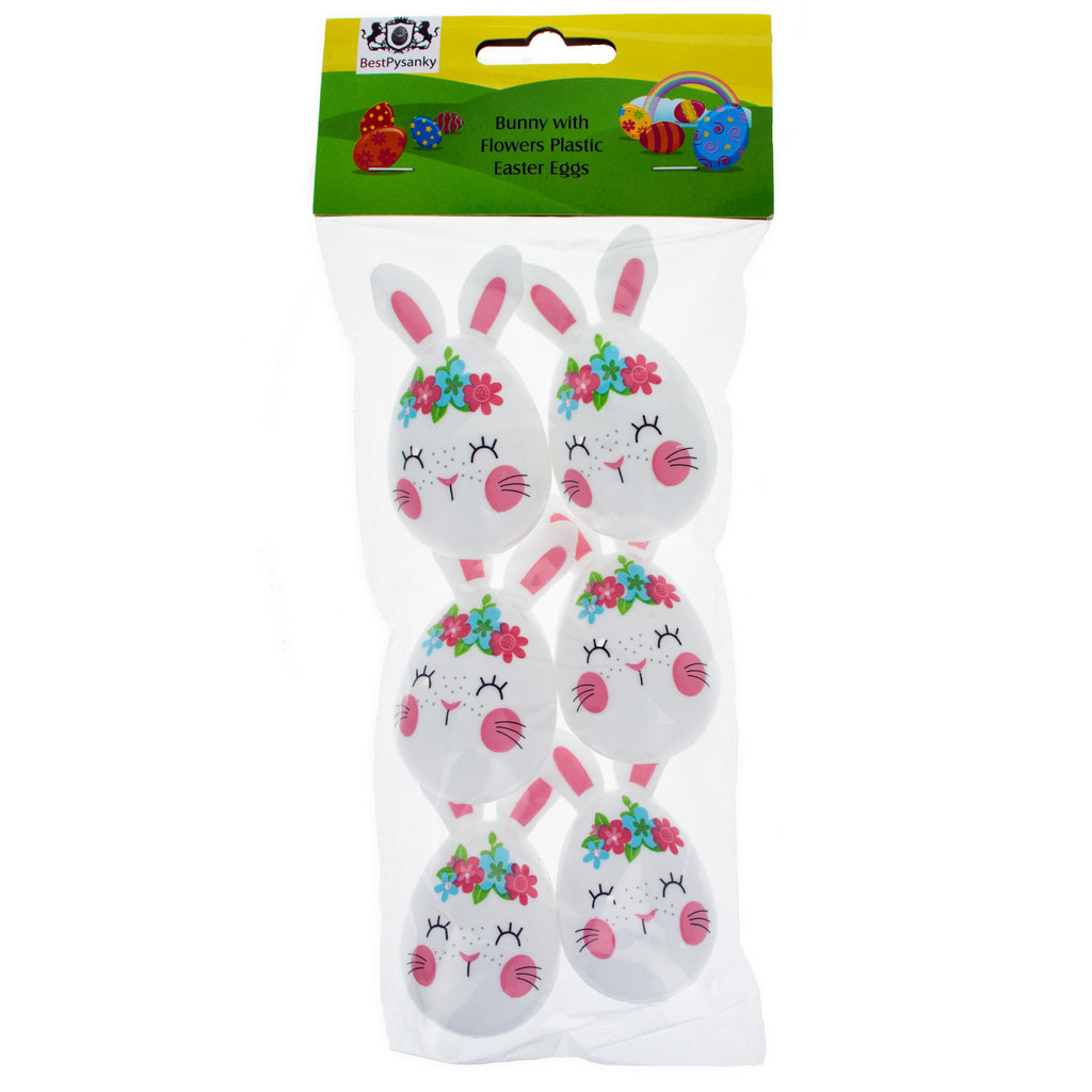Shop Set of 6 Floral Bunny Plastic Fillable Easter Eggss 3.25 Inches. Buy Easter Eggs > Plastic > Animals White