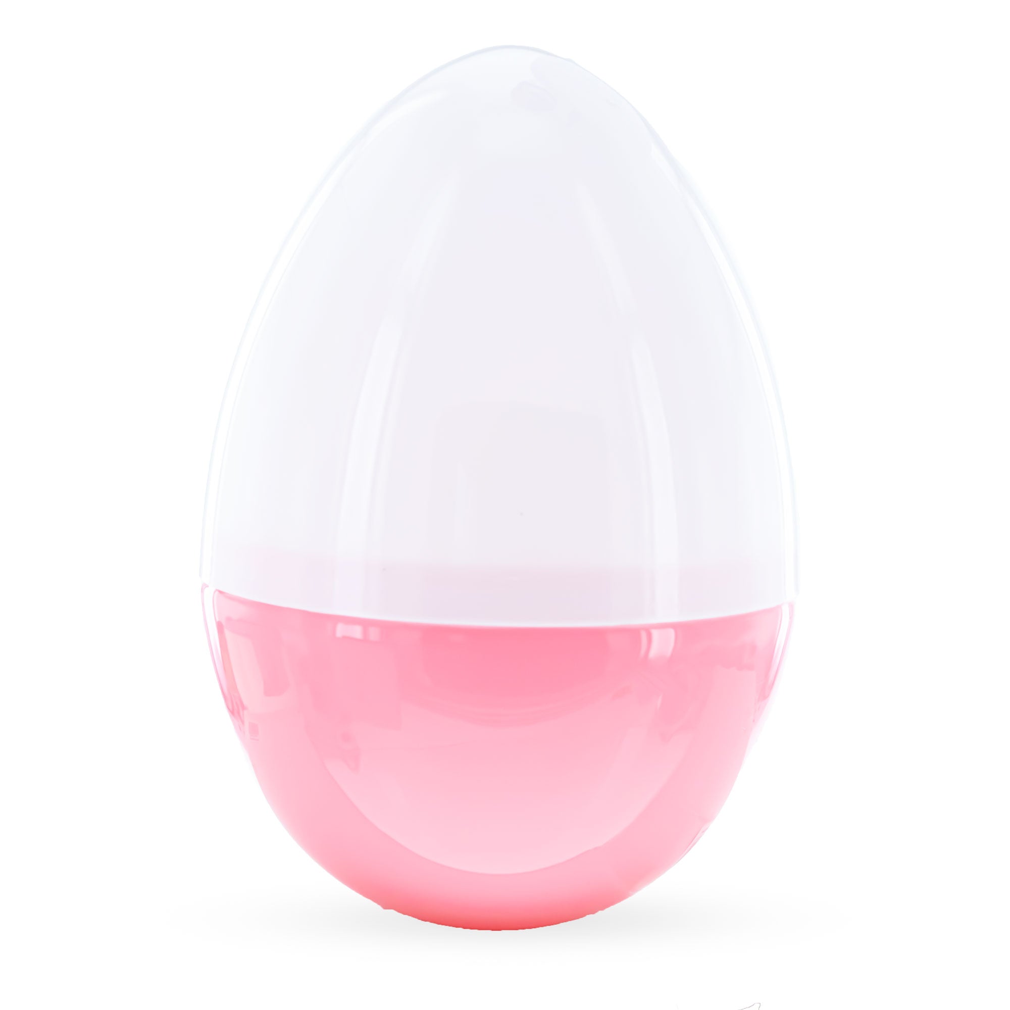 Large Bunny Giant Jumbo Size White and Pink Plastic Easter Egg 10 InchesChina , dimensions in inches: 10 x 7 x 7