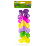 Vibrantes delicias en miniatura: juego de 24 mini huevos de Pascua de plástico multicolores, cada uno de 1,75 pulgadas