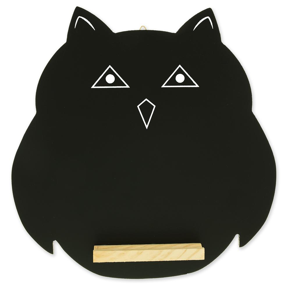 Set of 2 Owl Shaped Chalkboards Wooden Hanging Blackboard Signs for Kitchen Decor or EventsChina , dimensions in inches: 9.7 x  x 9.5