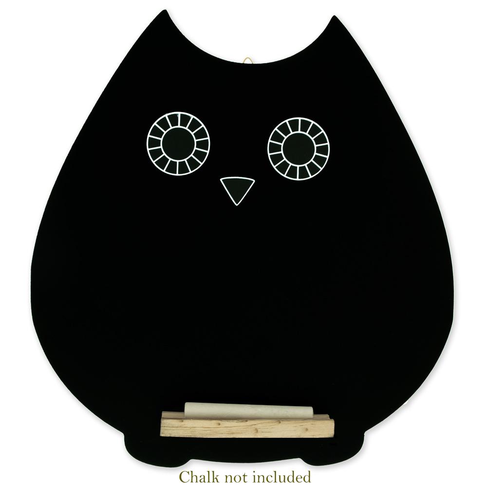 Shop Set of 2 Owl Shaped Chalkboards Wooden Hanging Blackboard Signs for Kitchen Decor or Events. Buy Crafts > Blackboards Black