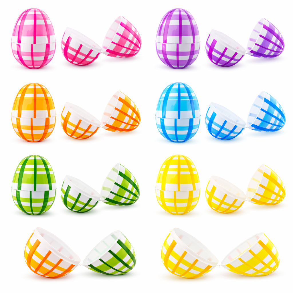 BestPysanky online gift shop sells easter eggs fillable plastic eggs plaid easter eggs bulk easter egg hunt supplies colorful easter eggs kids egg hunt eggs reusable eggs hinged plastic eggs party favors easter basket fillers decorative easter eggs spring eggs set