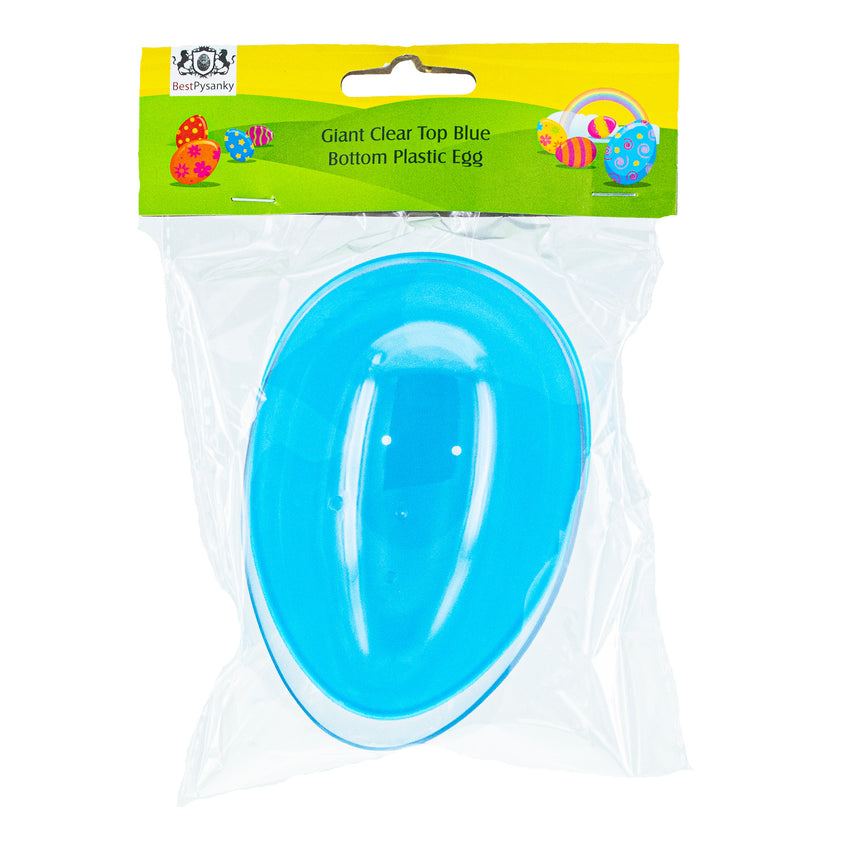 Shop Large Fillable Clear Top Blue Bottom Plastic Easter Egg 5.1 Inches. Buy Easter Eggs Plastic Large Egg Blue Oval  for Sale by Online Gift Shop BestPysanky giant egg, fillable plastic egg, plastic egg,  plastic egg fillable, easter eggs bulk, plastic egg for toys, Easter decor, plastic eggs easter, egg hunt, Easter decorations, decorative