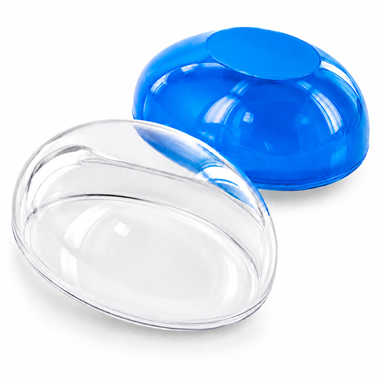 Shop Large Fillable Clear Top Blue Bottom Plastic Easter Egg 5.1 Inches. Buy Easter Eggs > Plastic > Large Egg Blue Oval