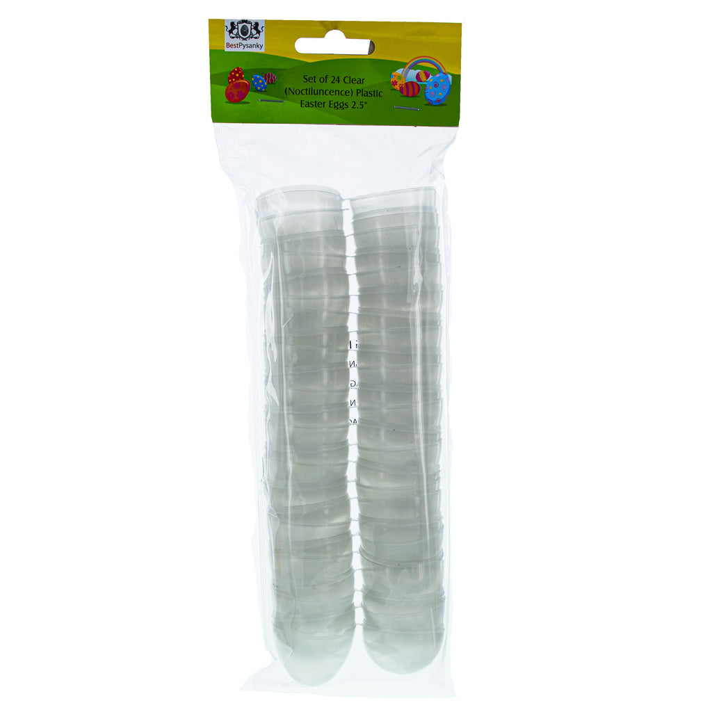Set of 24 Glow in the Dark Easter Eggs Fillable Plastic Eggs for Nighttime Egg Hunt Fun 2.25 InchesChina , dimensions in inches: 2.25 x 1.65 x 1.65