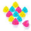 Plastic Set of 12 Adorable Colorful Chick Hatchings Easter Eggs 2.25 Inches in Multi color Oval