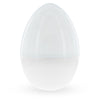 Plastic Giant Size Large Two Shades White Plastic Easter Egg 12 Inches in Clear color Oval