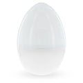 Giant Extra Large White Plastic Easter Egg Two Tones 12 Inches in Clear color Oval