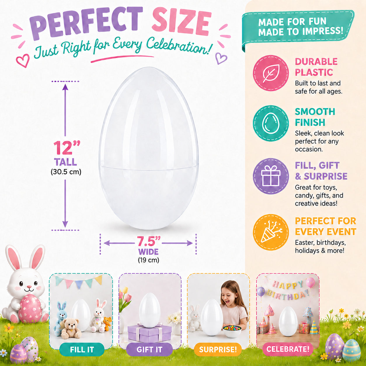 BestPysanky online gift shop sells giant egg, fillable plastic egg, plastic egg,  plastic egg fillable, easter eggs bulk, plastic egg for toys, Easter decor, plastic eggs easter, egg hunt, Easter decorations, decorative