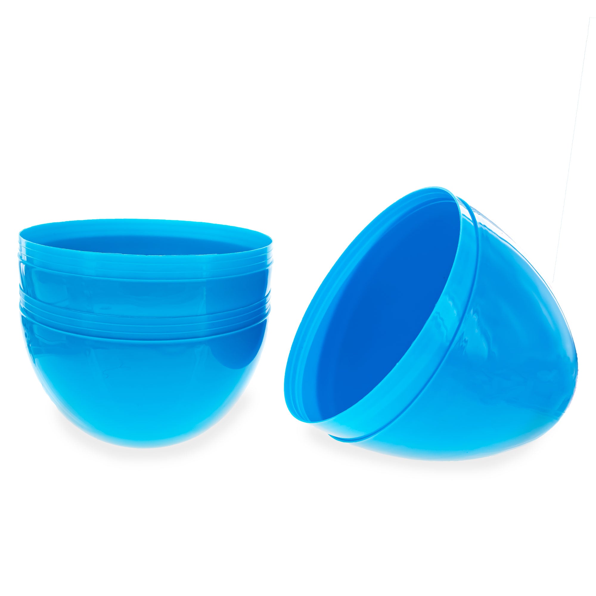 Set of 2 Blue Giant Jumbo Large Size Fillable Plastic Easter Eggs 10 InchesChina , dimensions in inches: 10 x 7.1 x 7.1
