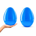 Set of 2 Blue Giant Jumbo Large Size Fillable Plastic Easter Eggs 10 Inches in Pink color Oval