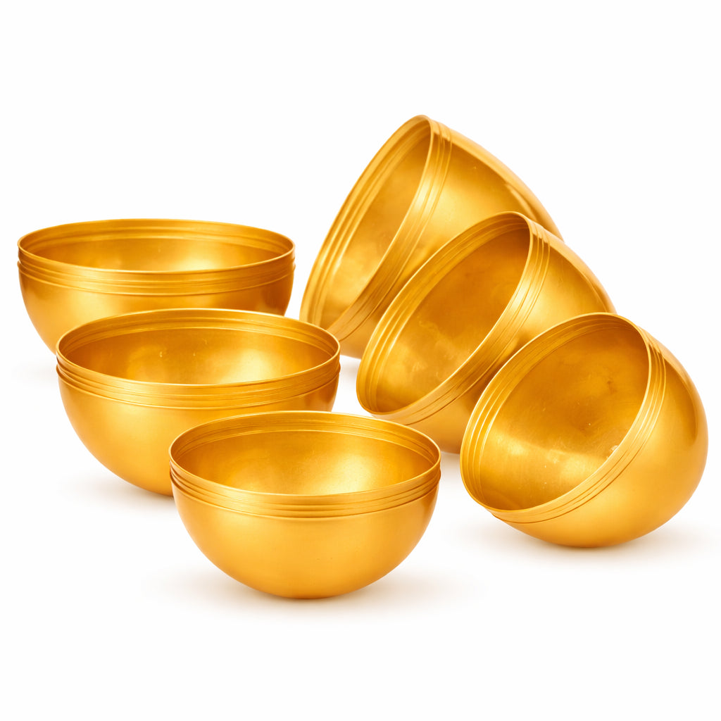 Set of 3 Gold Jumbo Large Size Giant Fillable Plastic Easter Eggs 10 InchesChina , dimensions in inches: 10 x 7.1 x 7.1