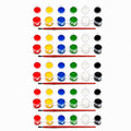 Set of 30 Washable Acrylic Paints with Paintbrush, 5 Sets of 6 Watercolor Paints, 5ml Each in Multi color