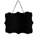 Erasable Hanging Blackboard Chalkboard- Sign Display Board 10 Inch Wide in Black color