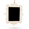 Wood Blackboard, Erasable Hanging Chalkboard Ornament- Sign Display Board 8 Inch Wide in Black color Rectangular