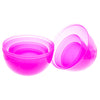 Set of 3 Giant Easter Eggs - One Jumbo Size and Two Large Pink Plastic Eggs,10 Inches ,dimensions in inches: 10 x 7.1 x 7.1
