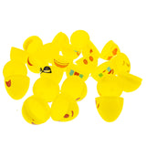 Set of 12 Facial Expressions Plastic Easter Eggs 2.25 Inches , dimensions in inches: 2.25 x  x 1.5