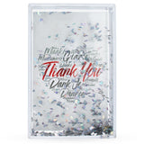 Father's Day Clear Rectangular Plastic Glitter Water Picture Frame in Clear color Rectangle