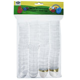 46 Almost Transparent, 1 Gold, and 1 White Plastic Egg , dimensions in inches:  x  x