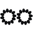 Erasable Fun: Set of 24 Matte Blackboard Plastic Easter Eggs, Each 2.25 Inches in Black color, Oval shape
