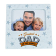 World's Greatest Dad Photo Frame in White color Rectangle