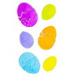 Easter Eggs Window Clings: Decorate with Delight! in Multi color,  shape
