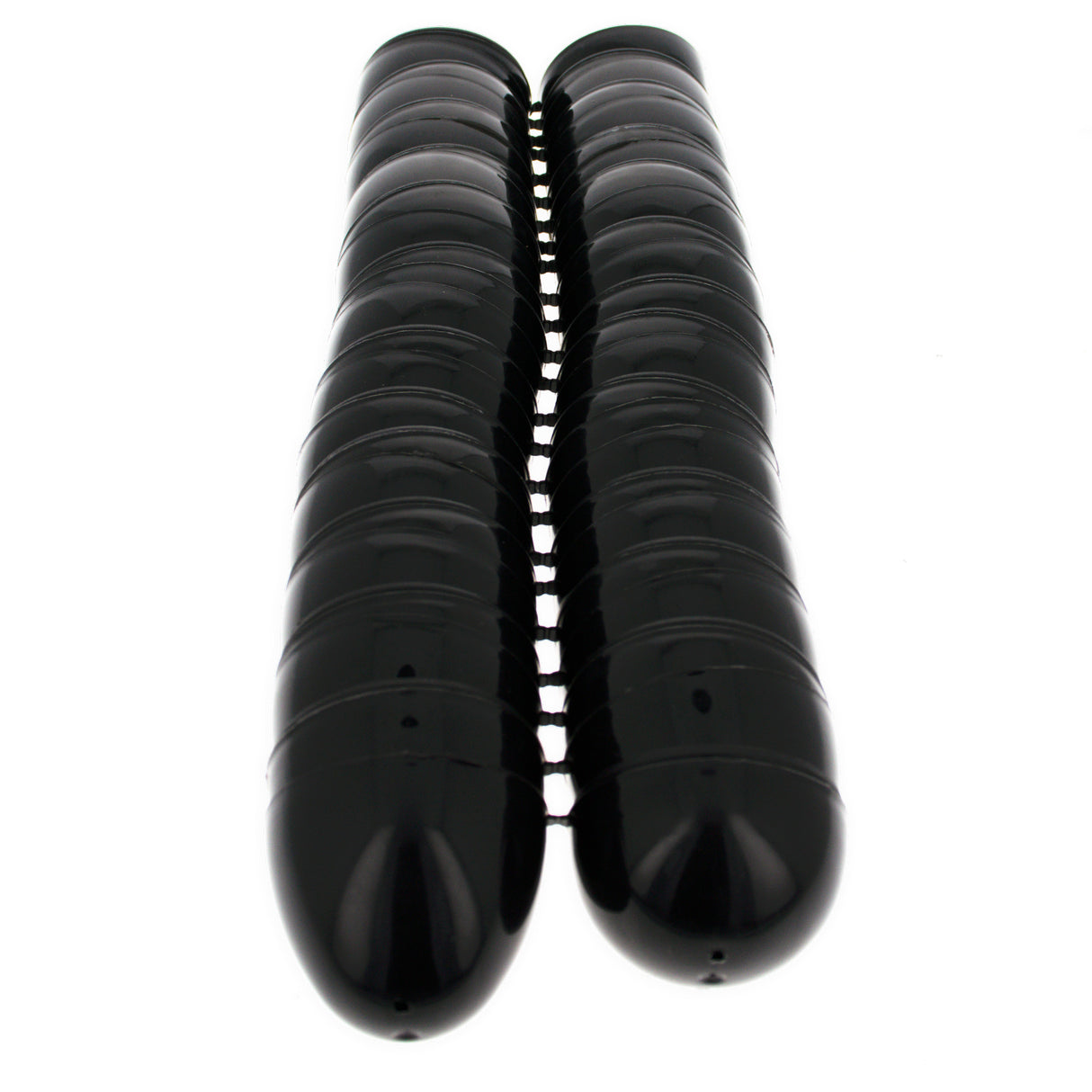Set of 24 Shiny Glossy Black Plastic Easter Eggs, Each 2.25 Inches ,dimensions in inches: 2.25 x 1.65 x 1.65