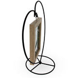 Black Heart-Shaped Ornament Stand, 6 Inches , dimensions in inches: 9.75 x 4.8 x 9.3