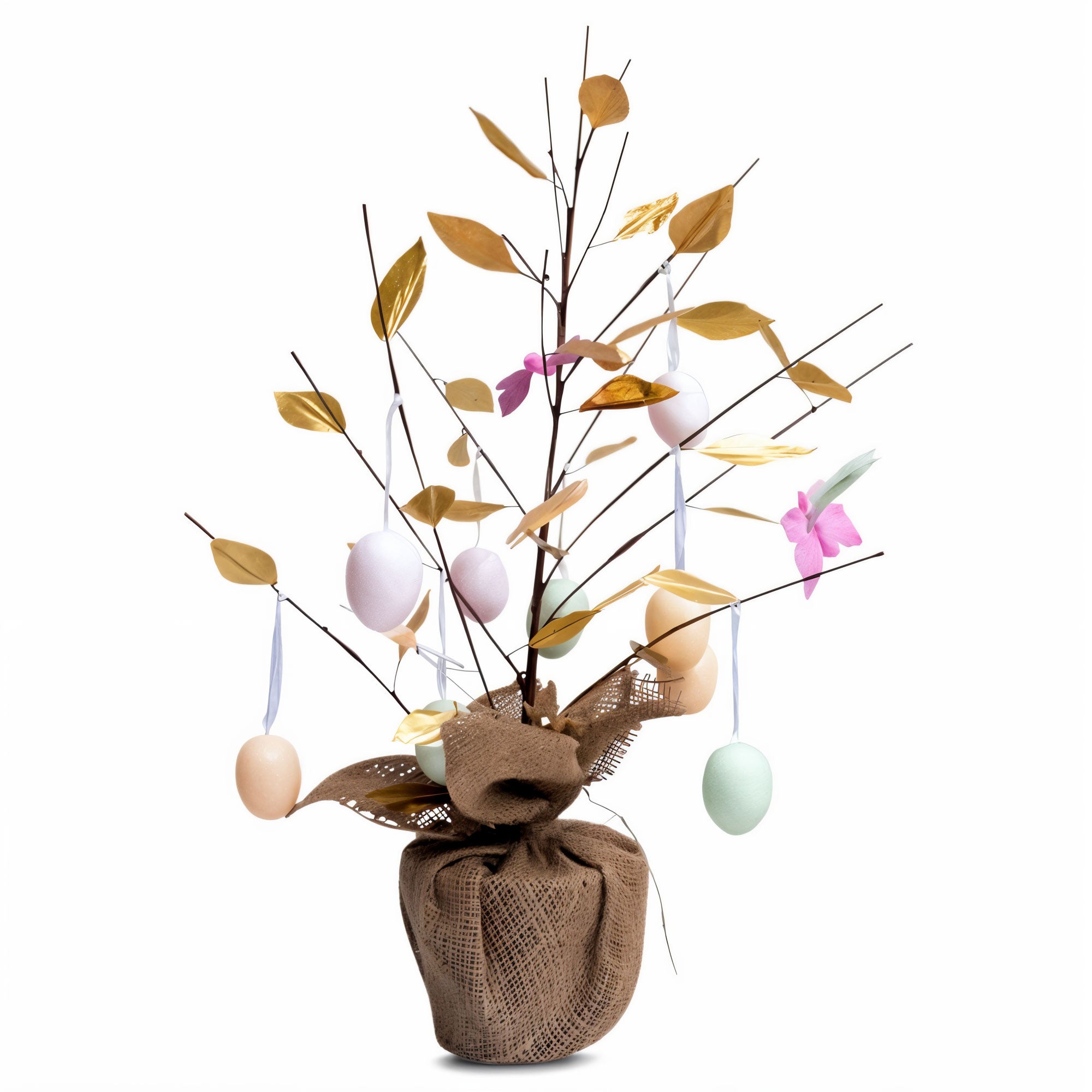 Easter Egg Tree Tabletop Decoration 24 Inches in Multi color