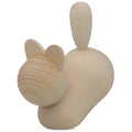 Unfinished Blank Wooden Cat 3 Inches x 4 Inches in Beige color