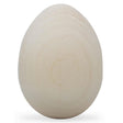 Flat-Bottomed Linden Wooden Egg Unfinished DIY Craft 2.5 Inches in Beige color, Oval shape