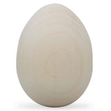 Wood Flat-Bottomed Linden Wooden Egg Unfinished DIY Craft 2.5 Inches in Beige color Oval