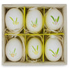 Buy Online Gift Shop Set of 6 Real Eggshell Hand Painted Bunny Easter Egg Ornaments 2.5 Inches