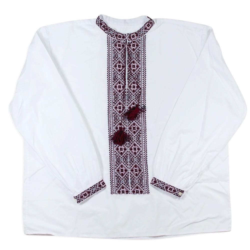 Ukrainian Hand Embroidered Men's Shirt L Size 42 EU in Multi color