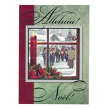 It's Christmas! Alleluia! Greeting Card in Multi color Rectangular