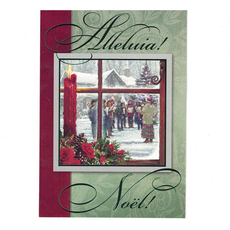 It's Christmas! Alleluia! Greeting Card in Multi color Rectangular