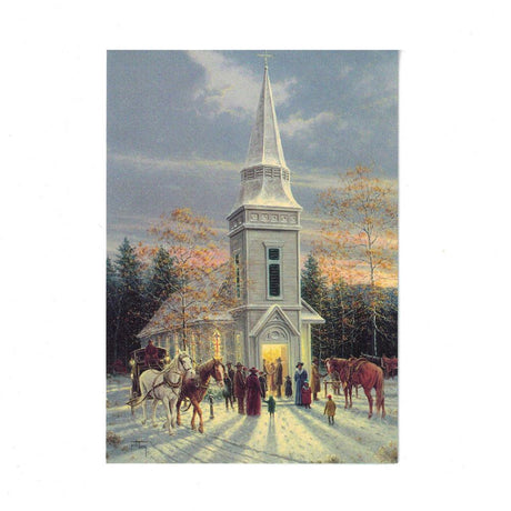 It's Christmas! Blessed New Year Greeting Card in Multi color, Rectangular shape