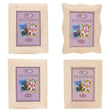 Set of 4 Unfinished Unpainted Wooden Picture Frames 9.5 Inches x 7.5 Inches in Beige color, Rectangular shape