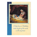 It's Christmas! Set of 2 Born In Bethlehem Greeting Cards in Multi color Rectangular