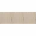3 Square Unfinished Wooden Shapes Craft Cutouts DIY Unpainted 3D Plaque 6 Inches in Beige color Square