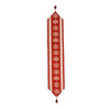 Snowflakes on Red Pattern Christmas Tablecloth Holiday Runner 76.5 Inches
