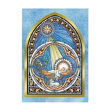It's Christmas! Baby Jesus In Manger Greeting Card in Multi color Rectangular
